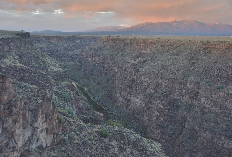 Sangre de Cristo Mountains at sunset